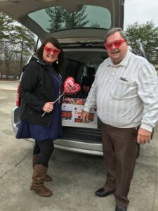Delivering sweets to our real-estate partners for Valentine’s Day